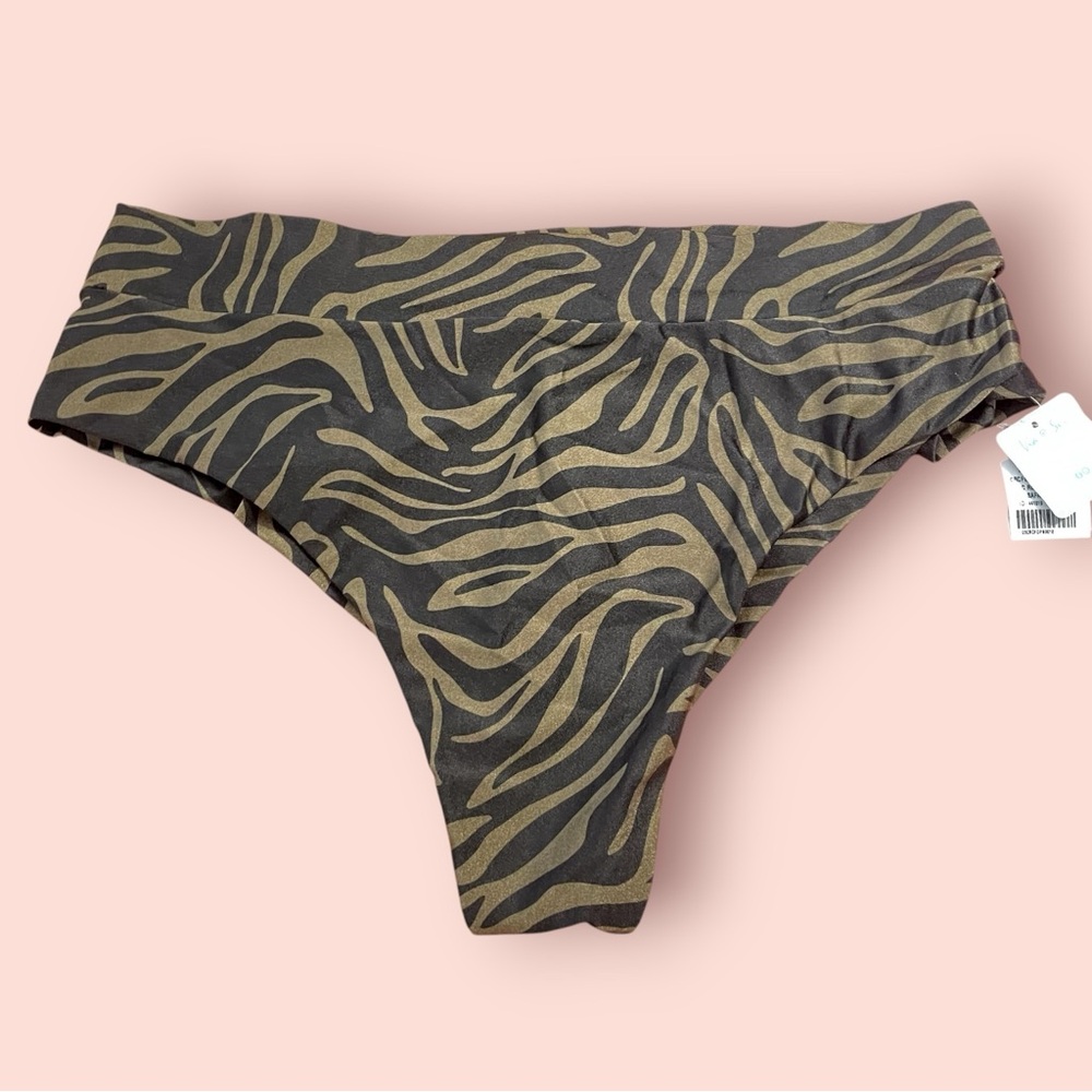 Zebra Print‎ Brazilian Cut Bikini Bottom